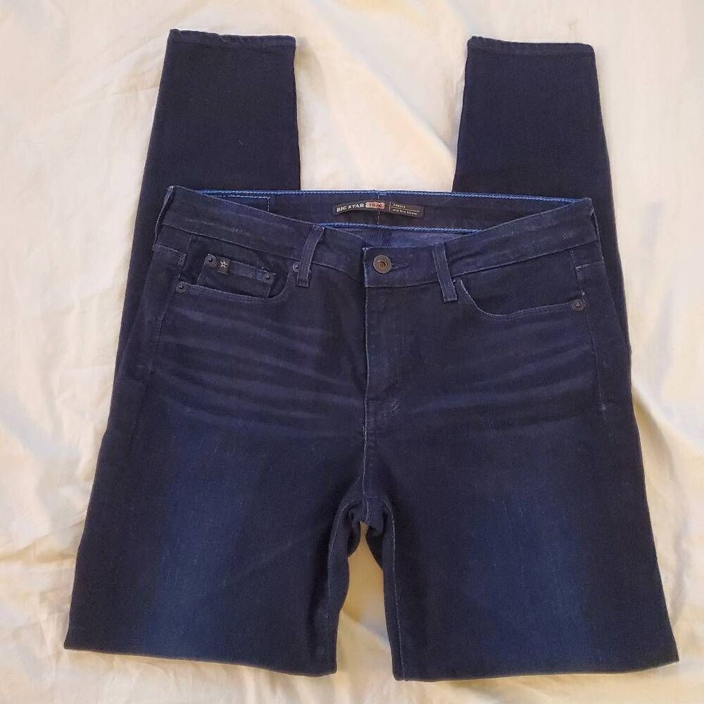 EUC Big Star Andrea Dark Wash Midrise Skinny Jean- Size 28